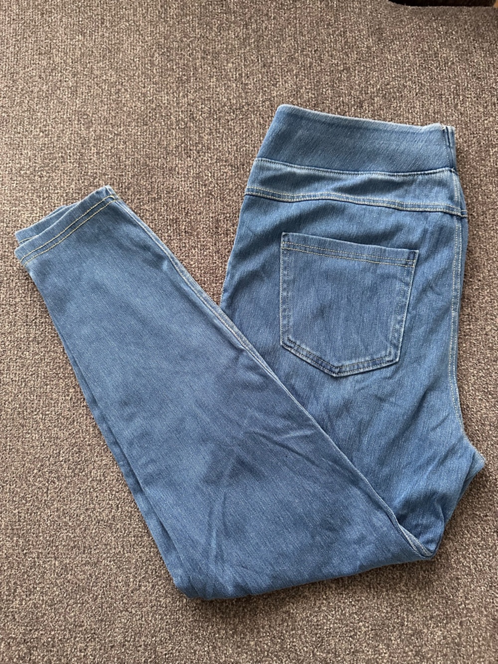 HALARA Light stretch Denim-jeggings Leggings with light Stitching large